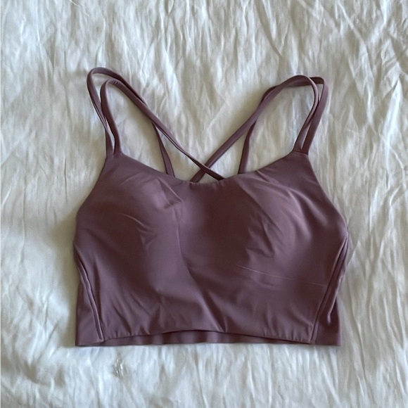 Lululemon Like a Cloud Longline Bra in the color Lavender Lux - Picture 2 of 4